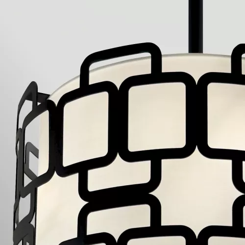 Lampa wisząca Sabina - 3 źródła światła - Czarny