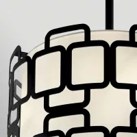 Lampa wisząca Sabina - 3 źródła światła - Czarny