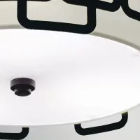 Plafon Sabina - 3 źródła światła - Czarny