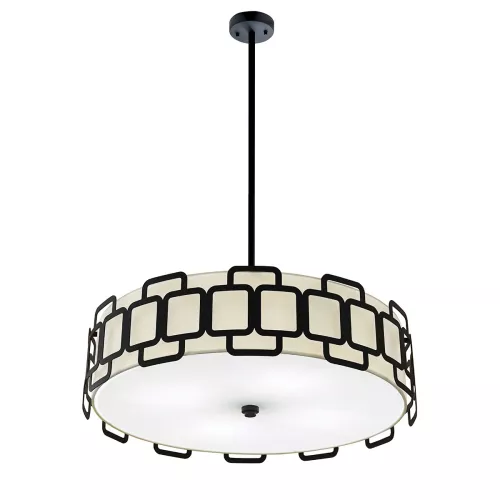 Lampa wisząca Sabina - 4 źródła światła - Czarny