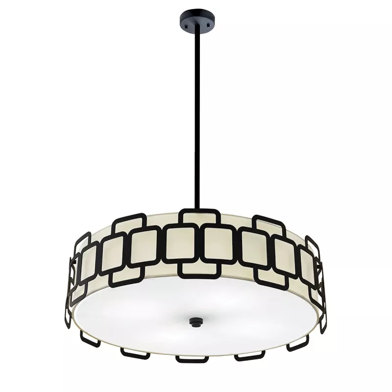 Lampa wisząca Sabina - 4 źródła światła - Czarny