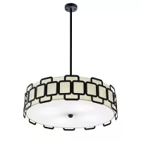 Lampa wisząca Sabina - 4 źródła światła - Czarny