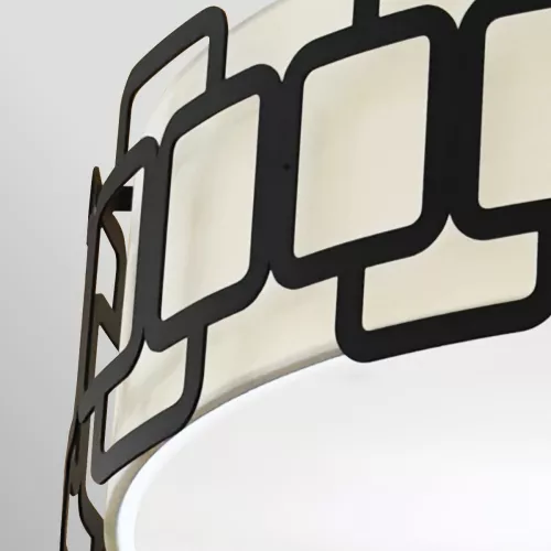 Lampa wisząca Sabina - 4 źródła światła - Czarny