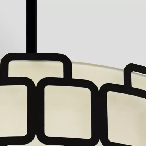 Lampa wisząca Sabina - 4 źródła światła - Czarny