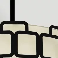 Lampa wisząca Sabina - 4 źródła światła - Czarny