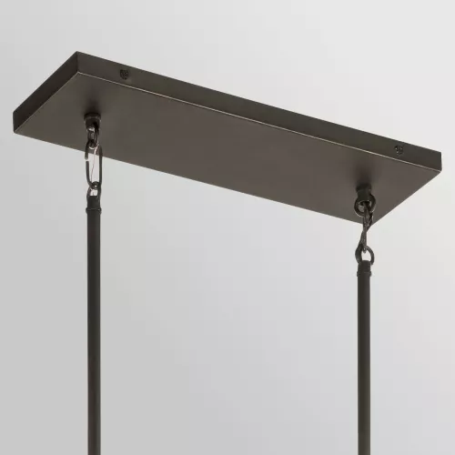 Lampa wyspowa Aberdeen - 3 źródła światła - Postarzane szare drewno, postarzany brąz