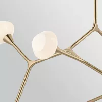 Lampa wyspowa Cassius - 8 źródeł światła - Szampański brąz