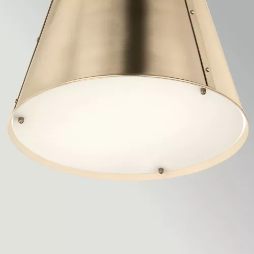 Duża lampa wisząca Etcher - 2 źródła światła - Szampański brąz
