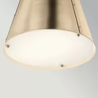 Duża lampa wisząca Etcher - 2 źródła światła - Szampański brąz