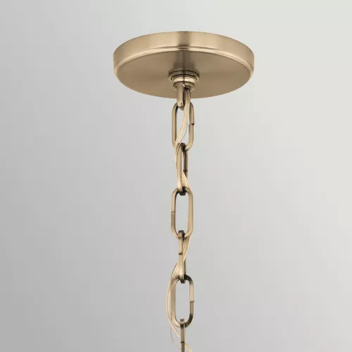 Duża lampa wisząca Etcher - 2 źródła światła - Szampański brąz