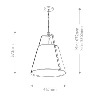 Duża lampa wisząca Etcher - 2 źródła światła - Szampański brąz