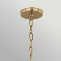 Średnia lampa wisząca Etcher - 1 źródło światła - Szampański brąz