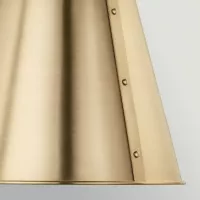 Średnia lampa wisząca Etcher - 1 źródło światła - Szampański brąz