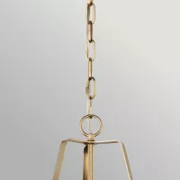 Średnia lampa wisząca Etcher - 1 źródło światła - Szampański brąz