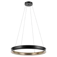 Duża lampa wisząca LED Larousse - Czarny, mosiądz