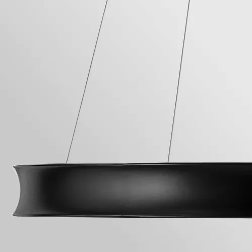 Duża lampa wisząca LED Larousse - Czarny, mosiądz