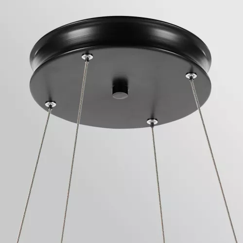 Duża lampa wisząca LED Larousse - Czarny, mosiądz