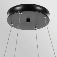 Duża lampa wisząca LED Larousse - Czarny, mosiądz