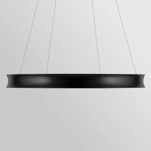 Duża lampa wisząca LED Larousse - Czarny, mosiądz
