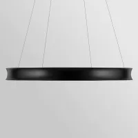 Duża lampa wisząca LED Larousse - Czarny, mosiądz