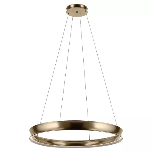Duża lampa wisząca LED Larousse - Szampański brąz