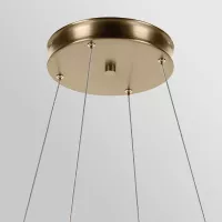 Duża lampa wisząca LED Larousse - Szampański brąz