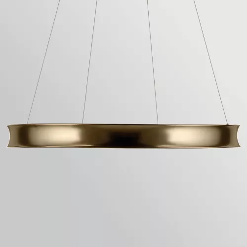 Duża lampa wisząca LED Larousse - Szampański brąz