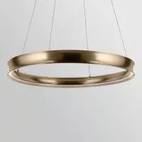 Duża lampa wisząca LED Larousse - Szampański brąz