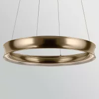 Średnia lampa wisząca LED Larousse - Szampański brąz