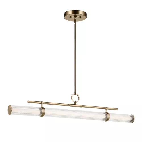 Lampa wyspowa LED Riven - Szampański brąz