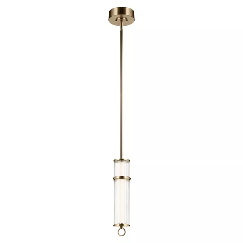 Lampa wisząca LED Riven - Szampański brąz