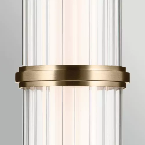 Lampa wisząca LED Riven - Szampański brąz