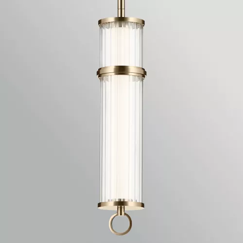 Lampa wisząca LED Riven - Szampański brąz