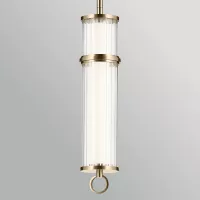 Lampa wisząca LED Riven - Szampański brąz