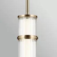 Lampa wisząca LED Riven - Szampański brąz