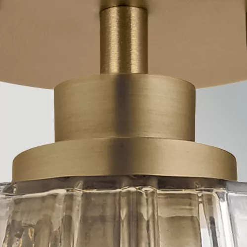 Lampa wisząca Windsor - 1 źródło światła - Naturalny mosiądz