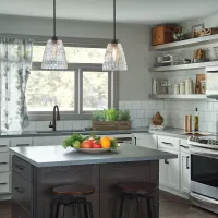 Lampa wisząca Windsor - 1 źródło światła - Czarny