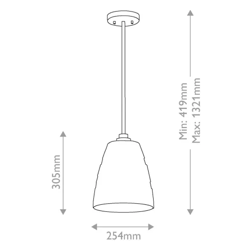 Lampa wisząca Windsor - 1 źródło światła - Czarny
