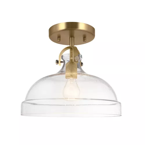 Lampa wisząca Hampton - 1 źródło światła - Naturalny mosiądz
