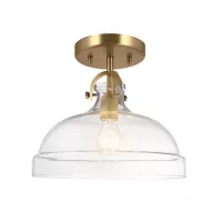 Lampa wisząca Hampton - 1 źródło światła - Naturalny mosiądz