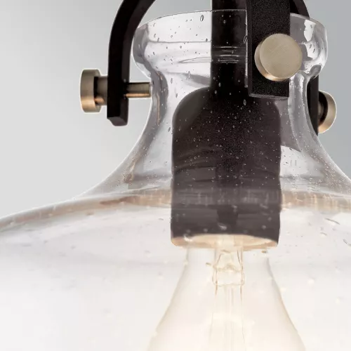 Lampa wisząca Hampton - 1 źródło światła - Grafitowy