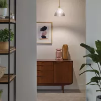 Lampa wisząca Hampstead - 1 źródło światła - Naturalny mosiądz