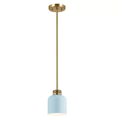 Lampa wisząca York - 1 źródło światła - Naturalny mosiądz