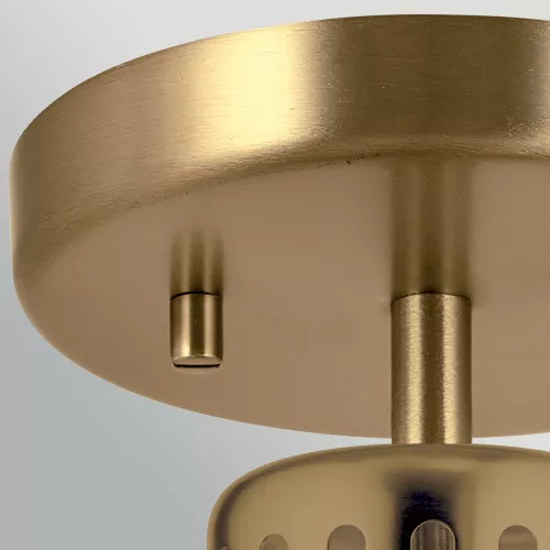 Lampa wisząca York - 1 źródło światła - Naturalny mosiądz