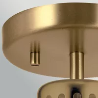 Lampa wisząca York - 1 źródło światła - Naturalny mosiądz