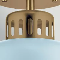 Lampa wisząca York - 1 źródło światła - Naturalny mosiądz