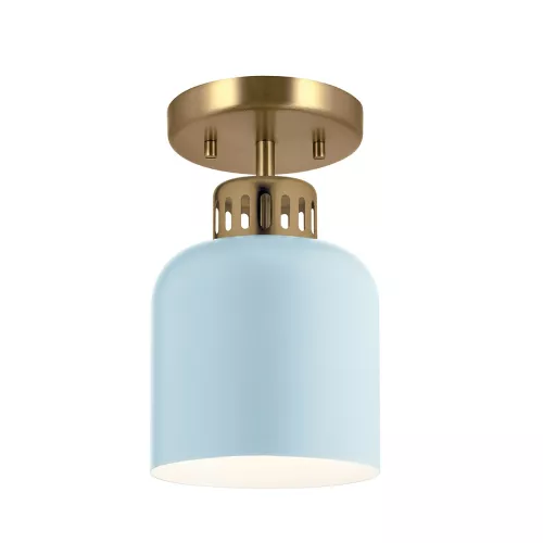 Lampa wisząca York - 1 źródło światła - Naturalny mosiądz