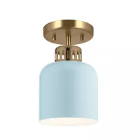 Lampa wisząca York - 1 źródło światła - Naturalny mosiądz