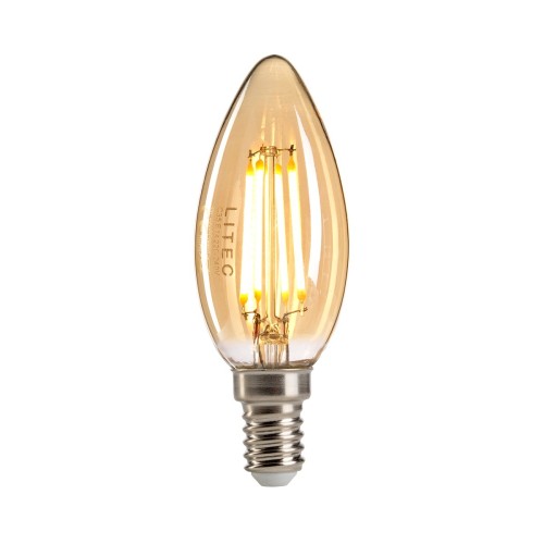 Żarówka Litec LED E14 - 4 W - Bursztynowa
