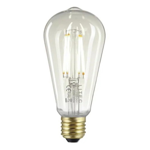 Żarówka Litec LED E27 - 7 W - Edison - Przezroczysta